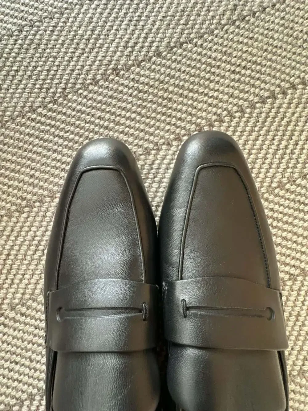 Zegna L'Asola Leather Loafers - Black